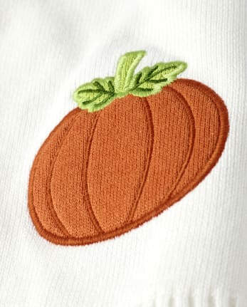 Girls Embroidered Cardigan - Lil' Pumpkin