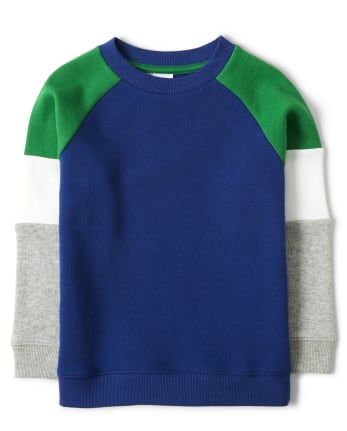 Boys Colorblock Sweatshirt - Dino Roar