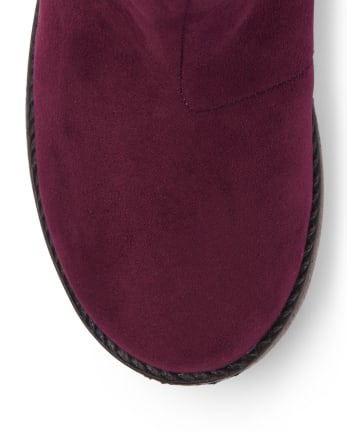 Girls Glitter Heart Booties - Winter Wonderland