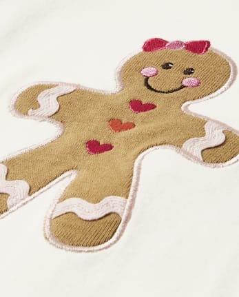 Girls Gingerbread Cotton 2-Piece Pajamas - Gymmies