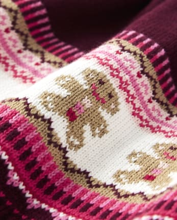 Girls Gingerbread Fairisle Sweater Skirt - Winter Wonderland