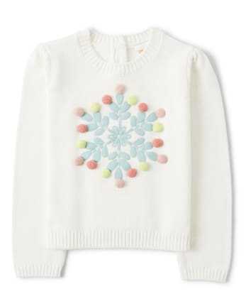 Girls snowflake sweater outlet