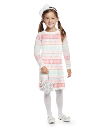 NEW  GYMBOREE GIRLS SNOWFLAKE  GLAMOUR Sweater Dress    SIZES 12-18 18-24 MTHS 