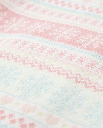 Robe pull Fairisle pour filles - Princesse des Neiges