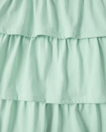 Vestido con capas de copo de nieve bordado para niñas - Princesa de nieve