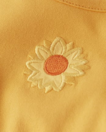 Girls Embroidered Sunflower Dress - Every Day Play