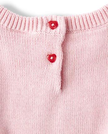 Suéter Peplum Corazón Niñas - Valentine Cutie