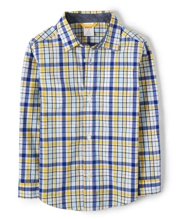 Chemise boutonnée à carreaux pour garçons - Lil Champ