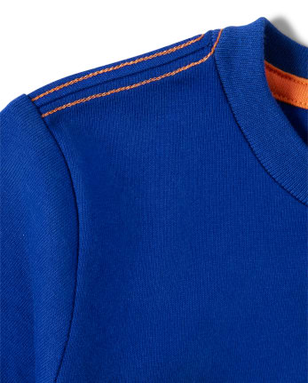 Kids Embroidered Rocket Ship Top - Future Astronaut