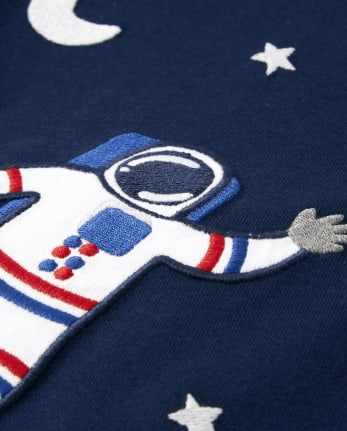 Kids Embroidered Astronaut Top - Future Astronaut