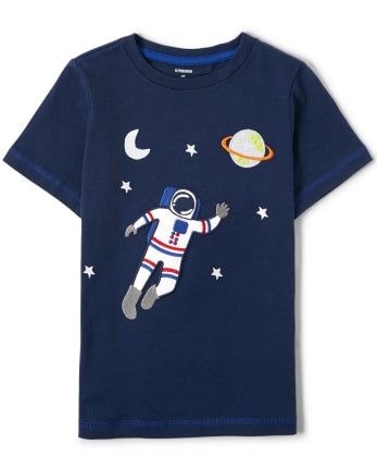 Kids Embroidered Astronaut Top - Future Astronaut