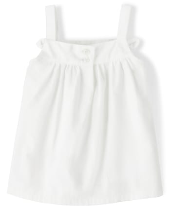 Girls Embroidered Swing Top - Hello Dino