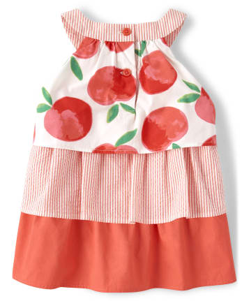 Girls Tiered Top - Pretty Peach