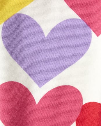 Girls Heart Leggings - Sunshine Time