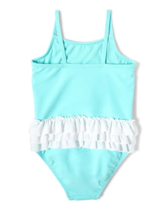 Girls Rainbow One Piece Swimsuit - Sunshine Time