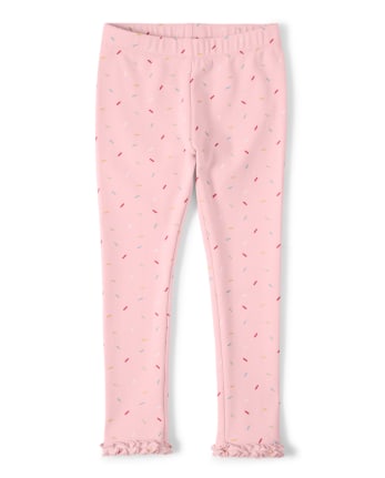 Hot Pink Ruffle Leggings - Hot Pink Icings - gorgeous knit ruffle leggings  - size NB to 10