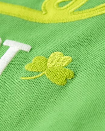 Haut brodé Lucky 2 en 1 pour garçons - Petit Leprechaun