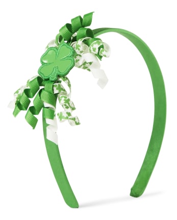 Girls Shamrock Headband - Little Leprechaun