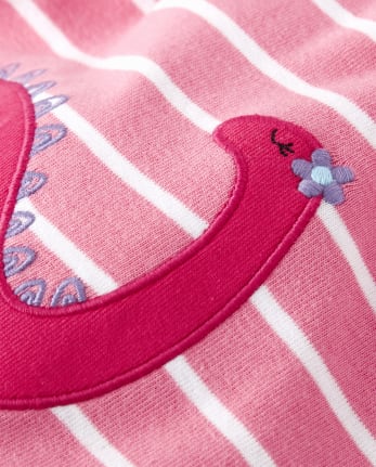 Pijama de 2 piezas de algodón Dino para niñas - Gymmies