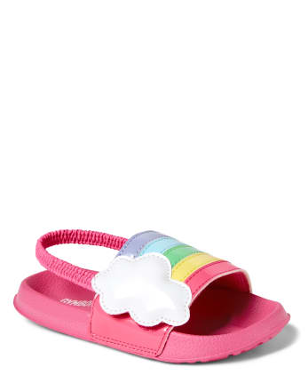 Girls Rainbow Slides - Sunshine Time