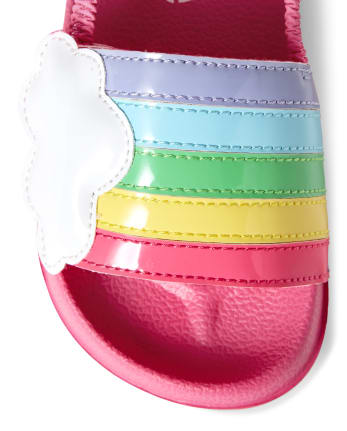 Girls Rainbow Slides - Sunshine Time