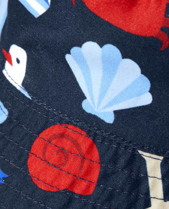 Boys Nautical Bucket Hat - All Aboard