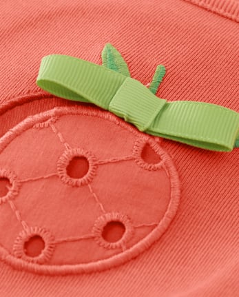 Haut brodé pour filles - Pretty Peach