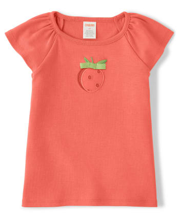 Haut brodé pour filles - Pretty Peach