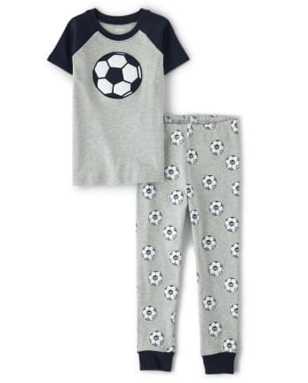 Pijama de 2 piezas de algodón Goal, Set, Boys Ready - Gymmies