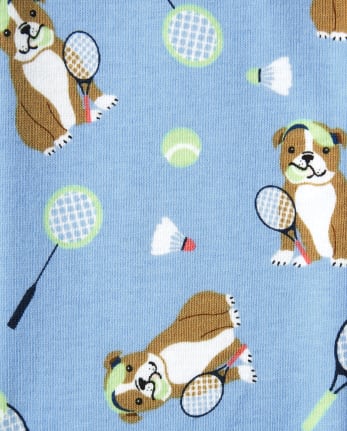 Pijama de 2 piezas de algodón para perros de tenis para niños - Gymmies