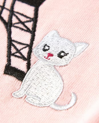 Pijama de 2 piezas de algodón para niñas Puuurfect In Paris - Gymmies