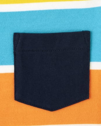 Kids Striped Pocket Top - Future Astronaut