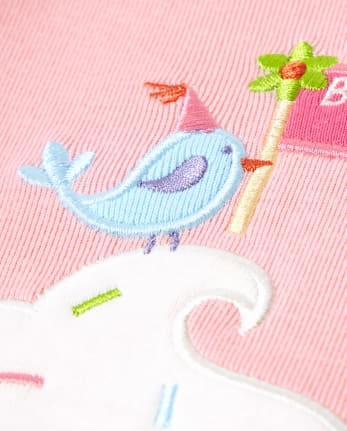 Pyjama 2 pièces en coton Boutique d'anniversaire pour filles - Gymmies