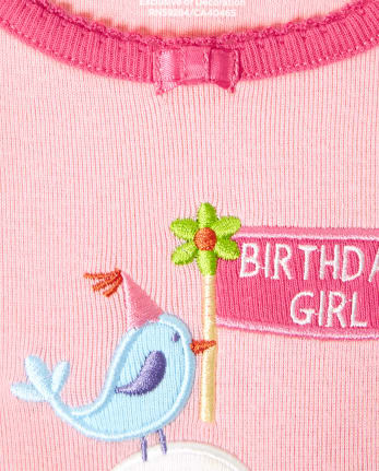 Pyjama 2 pièces en coton Boutique d'anniversaire pour filles - Gymmies