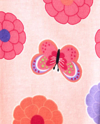 Pyjama 2 pièces en coton papillon fille - Gymmies