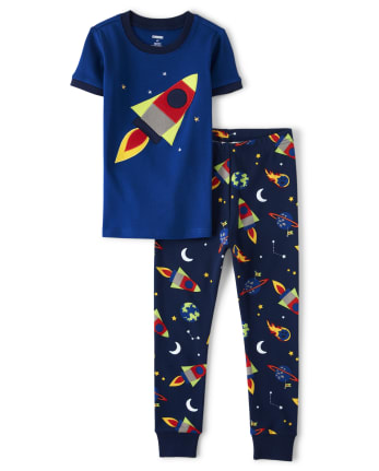 Kids Future Astronaut Cotton 2-Piece Pajamas - Gymmies