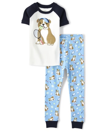 Pyjama 2 pièces en coton Tennis Dog pour garçon - Gymmies