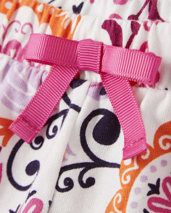Girls Floral Ruffle Shorts - Summer Sunsets