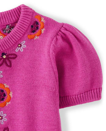 Girls Floral Shrug - Summer Sunsets