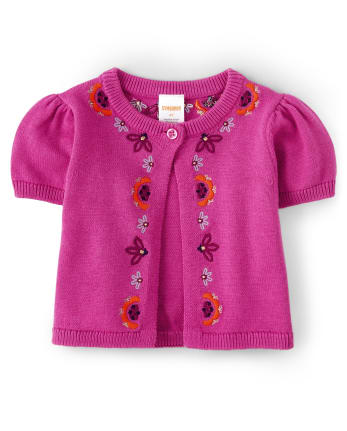 Girls Floral Shrug - Summer Sunsets