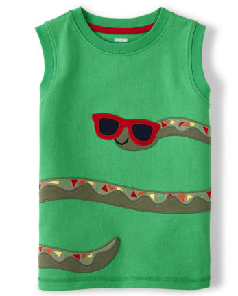 Débardeur à patch serpent pour garçons - Critter Camp