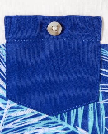 Camiseta sin mangas de hoja de palma para niños - Island Getaway