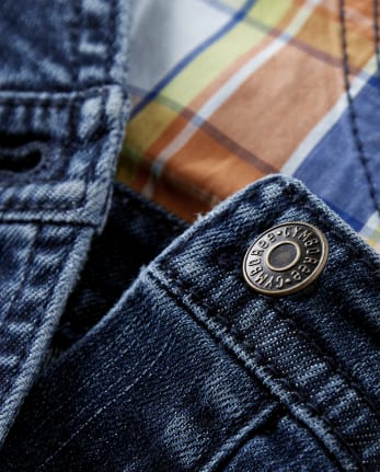 Boys Denim Shortalls - Mr. Fix It