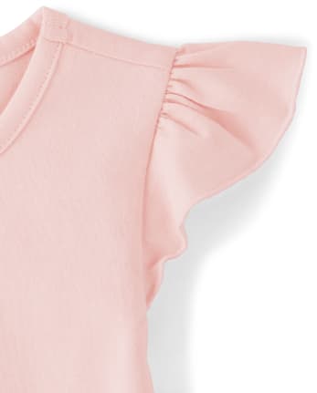 Top Niña Watermelon Flutter Peplum - Sweet Watermelon