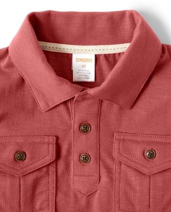 Polo a rayas con bolsillo para niño - Safari Camp