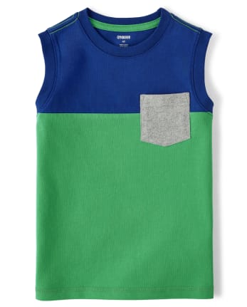 Boys Colorblock Tank Top - Critter Camp