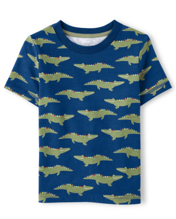 Boys Alligator Print Top - Critter Camp