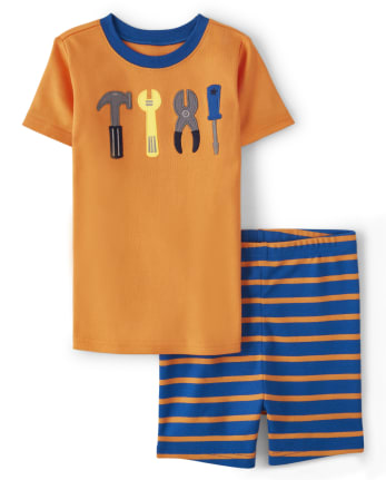 Boys Tools Cotton 2-Piece Pajamas - Gymmies