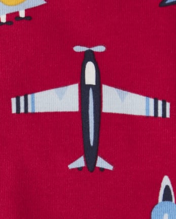 Boys Airplane Cotton 2-Piece Pajamas - Gymmies