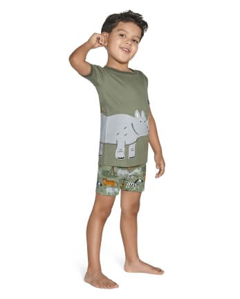 Pyjama 2 pièces en coton Safari pour garçon - Gymmies